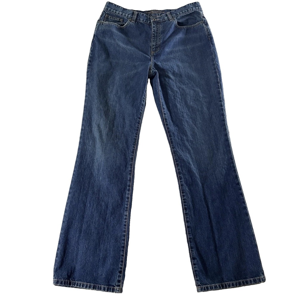 Lauren Jeans Co Premium Ralph Lauren Women 14 Bootcut Jeans Blue Mid Rise Cotton